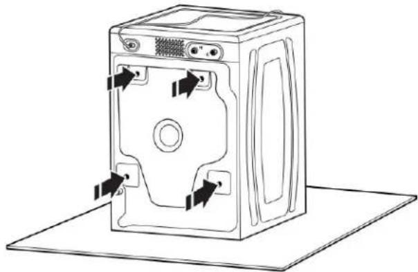 WHIRLPOOL WFW862CHC - Locate transport bolts - 1