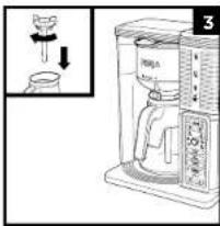 NINJA CM401 - PREPARING YOUR NINJA SPECIALTY COFFEE MAKER FOR USE - CONT. BR - 3