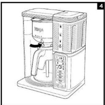 NINJA CM401 - USING THE BREW BASKET USING THE DRIP STOP - 4