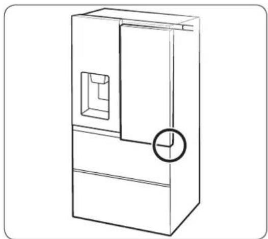 SAMSUNG RF23M8070SR - Ajuster la hauteur d'une porte - 1