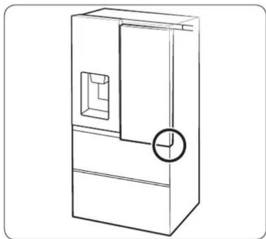 SAMSUNG RF23M8070SG - Ajuster la hauteur d'une porte - 1