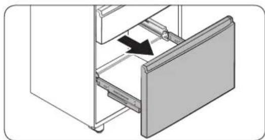 SAMSUNG RF23M8070SG - Detach the freezer drawer - 4