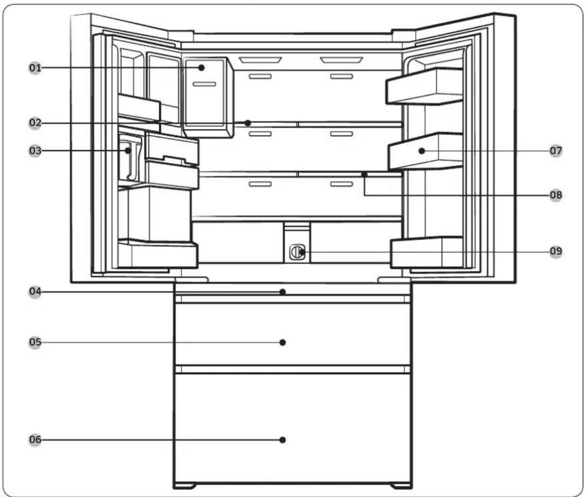 SAMSUNG RF23M8070SG - Refrigerator at a glance - 1