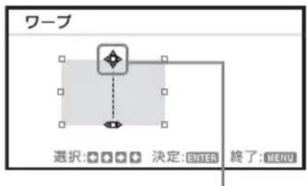 SONY VPLCX276 - 辻のたわみ補正 ②- 上下の边を調整する场合 - 2