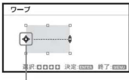 SONY VPLCX276 - 辺のたわみ補正 ①- 左右の辺を調整する场合 - 2