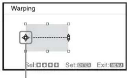 SONY VPLCX276 - Correcting deflection ①-The right/left edges of the image - 2