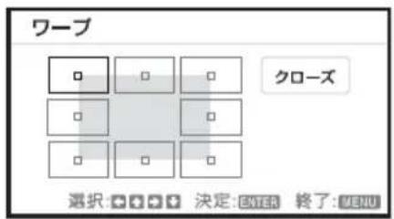 SONY VPLCX276 - 辻のたわみ補正 ②- 上下の边を調整する场合 - 1