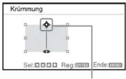 SONY VPLCX276 - Korrektur der Abweichung ②-Die obere/untere Kante des Bildes - 2