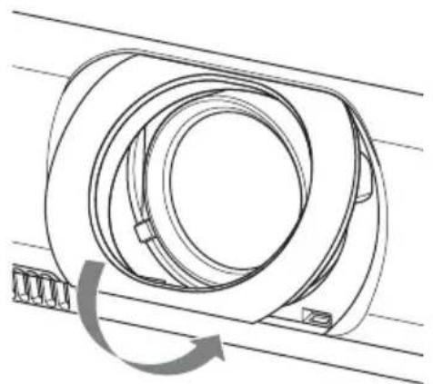 SONY VPLCX276 - Regolazione dell'inclinazione del proietto tramite lo spostamento dell'obiettivo - 3