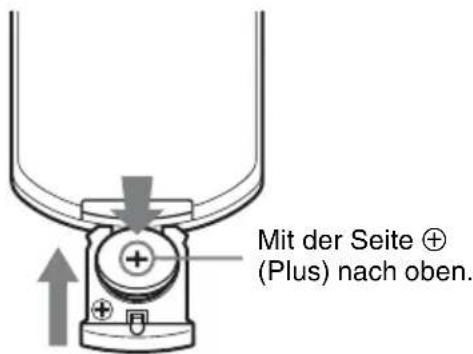 SONY VPLCX276 - Einsetzen der Batterien - 2