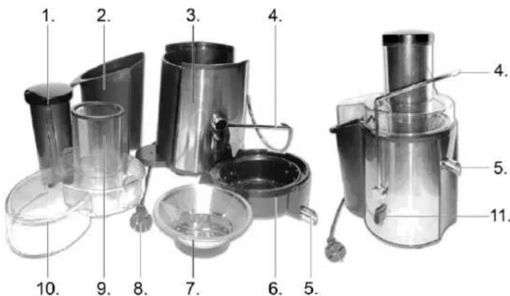 Orbegozo LI 5500 - DESCRIPTION DES PIÈCES - 1