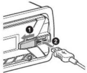 SONY DSXM55BT - Conexión de un dispositivo USB - 1