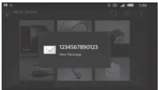 SONY WX850BT - Announce de la réception de diverses informations par commande vocale (telephone intelligent Android uniquely) - 1