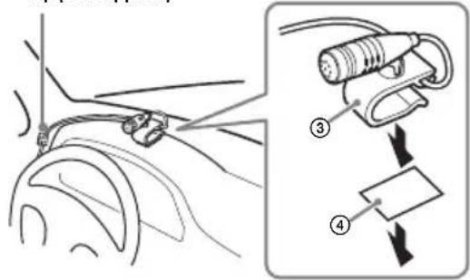 SONY WX850BT - Installing the microphone - 2