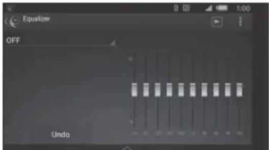 SONY WX850BT - Ajuste de sonido y pantalla - 1