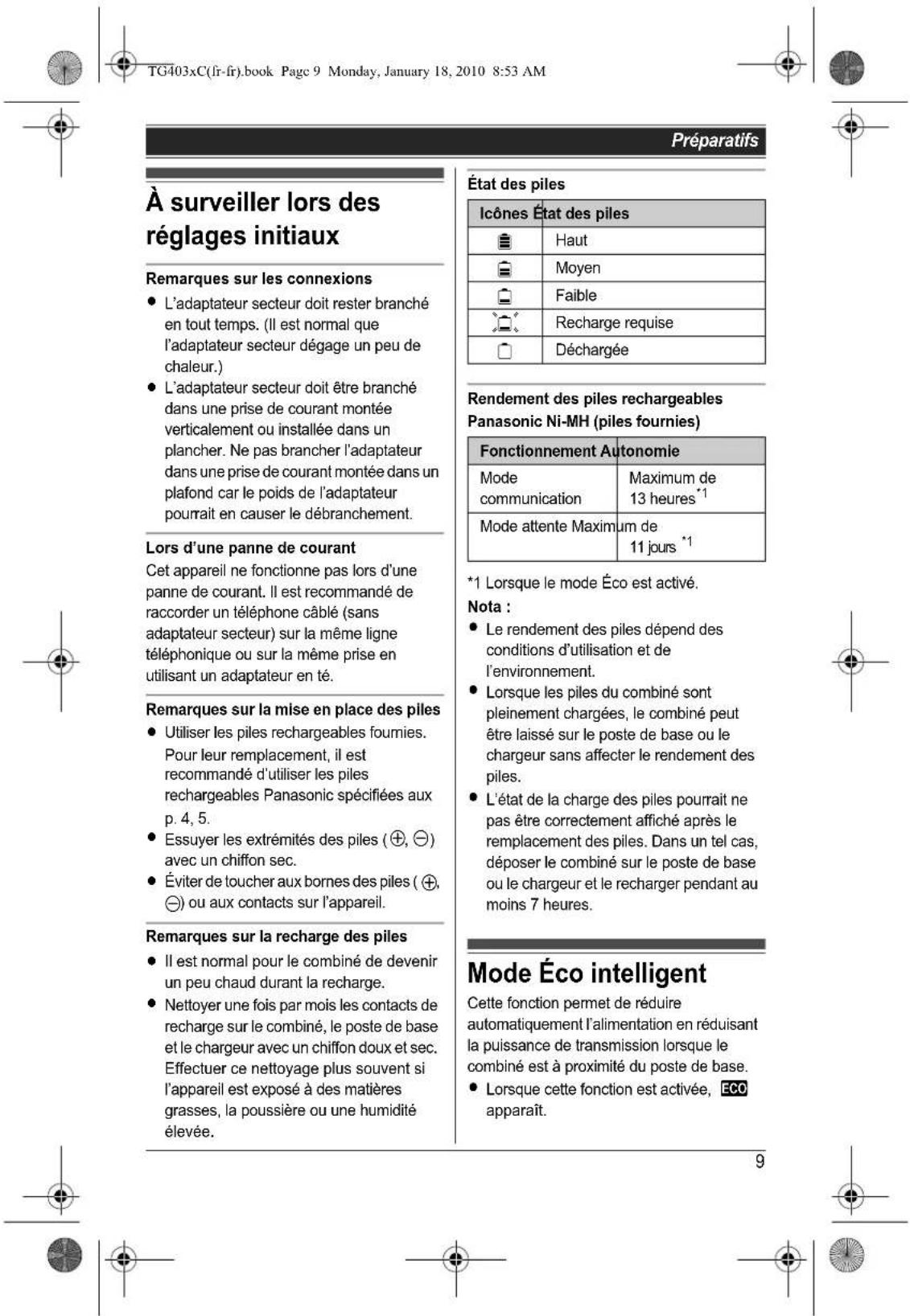 PANASONIC KXTG4031 - Milieu ambient - 3