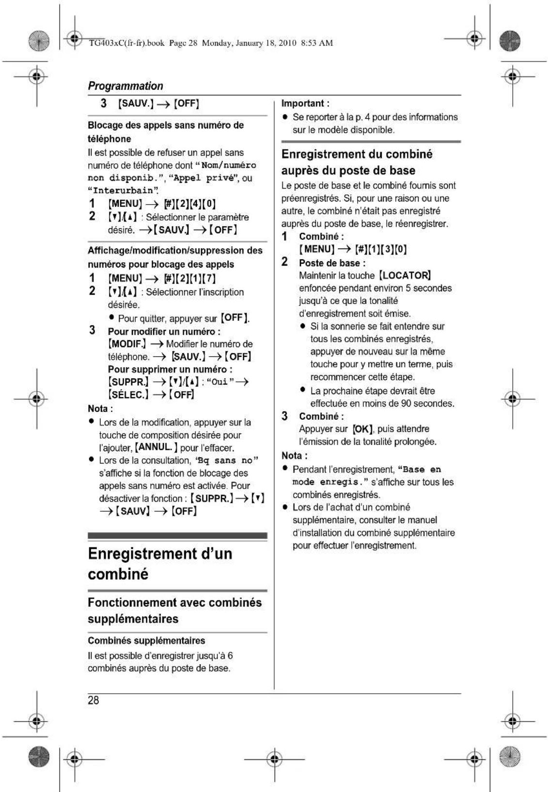 PANASONIC KXTG4031 - Milieu ambient - 22