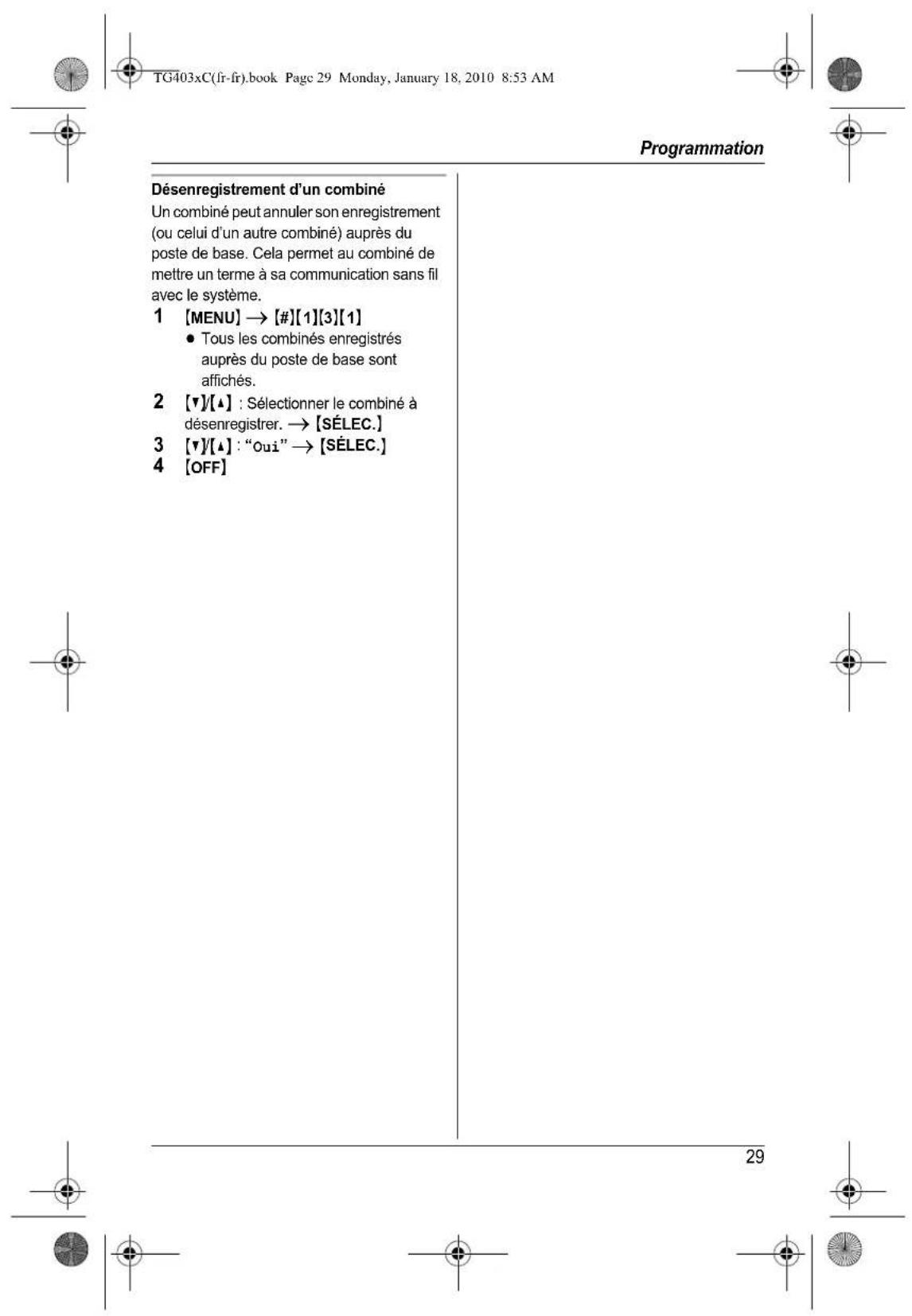 PANASONIC KXTG4031 - Milieu ambient - 23