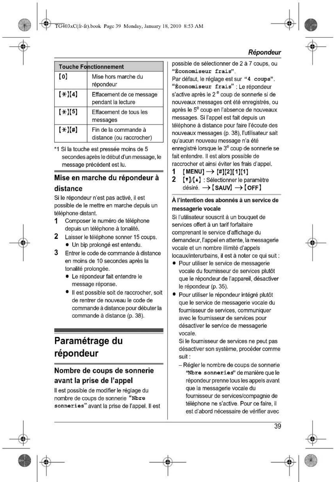 PANASONIC KXTG4031 - Milieu ambient - 33