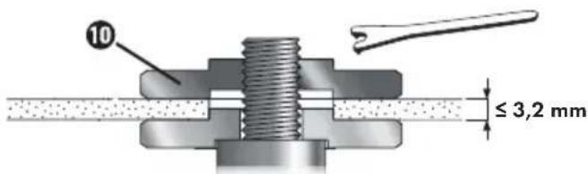 PARKSIDE PDWS 125 A1 - Bei dünnen Schleifscheiben (siehe Abbildung 1): - 1