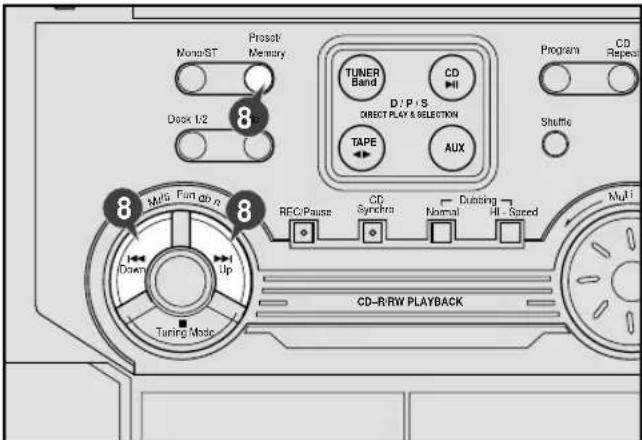 SAMSUNG MAXL68 - Recherche et memorisez les stations de radio (suite) - 2