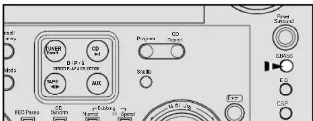 SAMSUNG MAXL68 - Réglage de la sonorité des basses S. BASS - 1