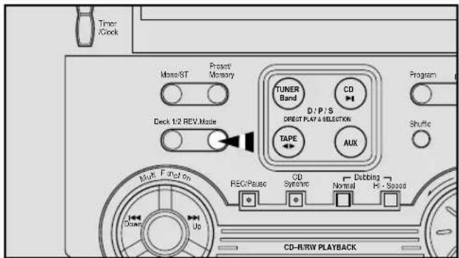 SAMSUNG MAXL68 - Sélection du mode de lecture de la cassette (lecteur 2 uniquement) - 4