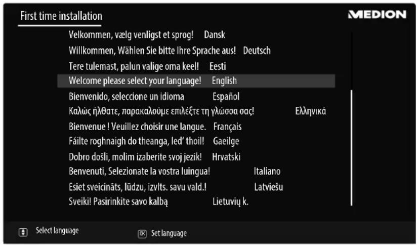 MEDION LIFE P14310 (MD 31360) - Channel search when switching on for the first time - 1