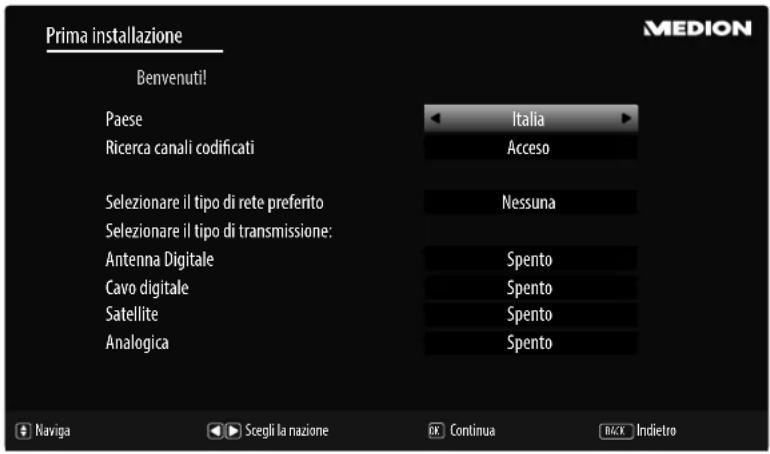 MEDION LIFE P14310 (MD 31360) - Ricerca dei canali dopo la prima accensione - 2