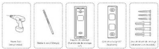 eufy Video Doorbell 2K - Monter la sonnette sur des surfaces en matériaux durs - 1