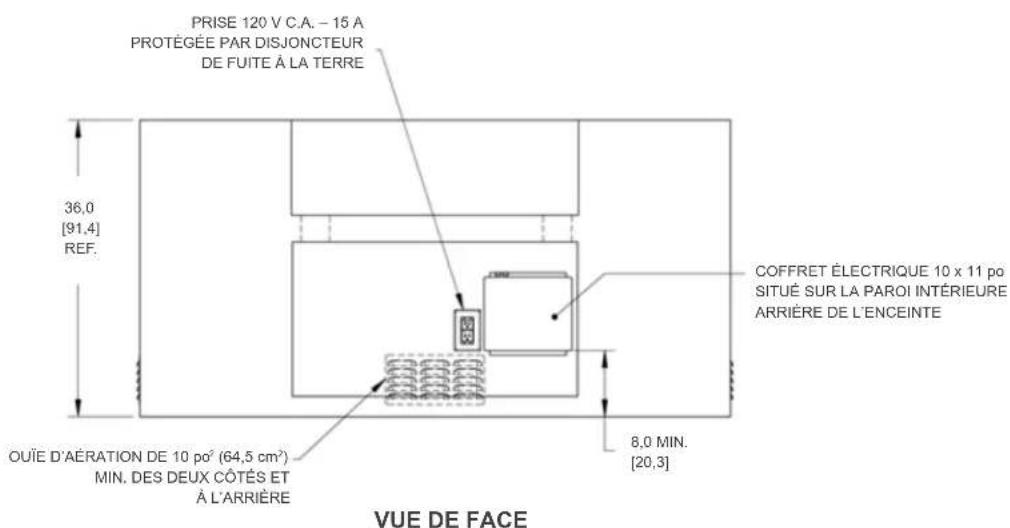 Hestan GMBR42CX2NGBU - DIMENSIONS EN CAS D'ENCASTREMENT: - 6