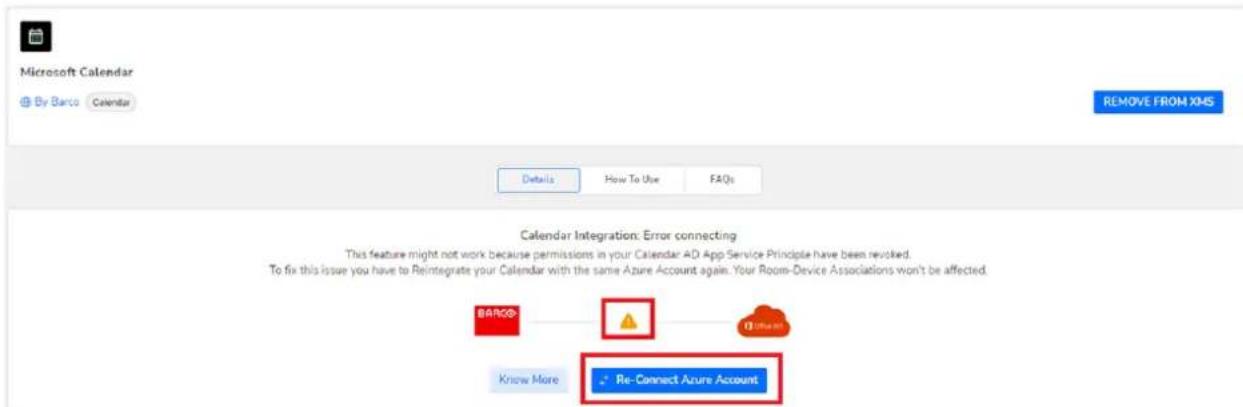 Barco ClickShare CX50 - Que faire après avoir retiré le calendrier par accident - 2