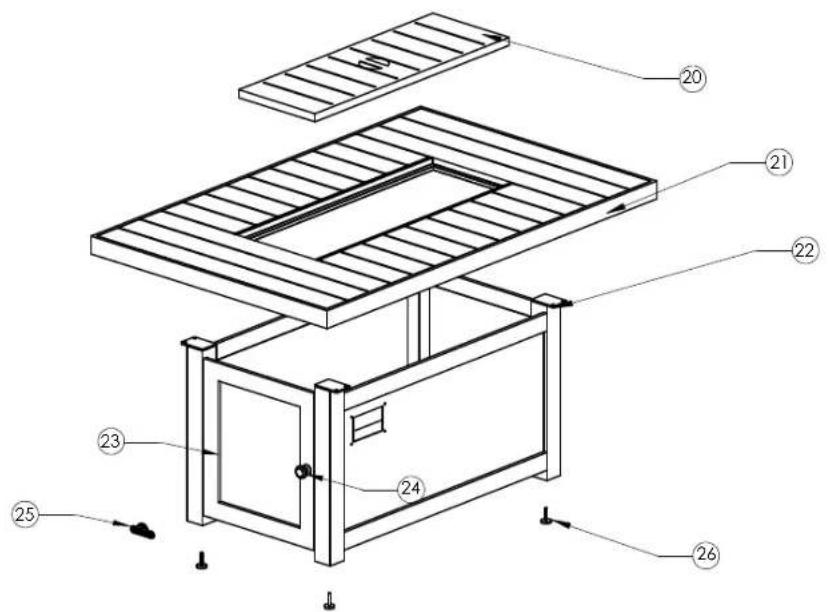 Napoleon STTR2BZ - DIAGRAMME DE PIECES STTR1 - 3
