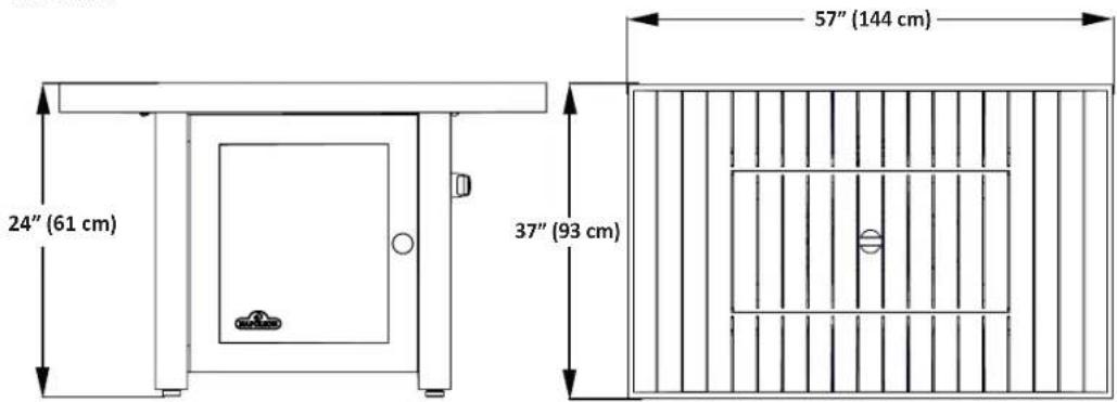 Napoleon STTR2BZ - DIMENSIONS - 1