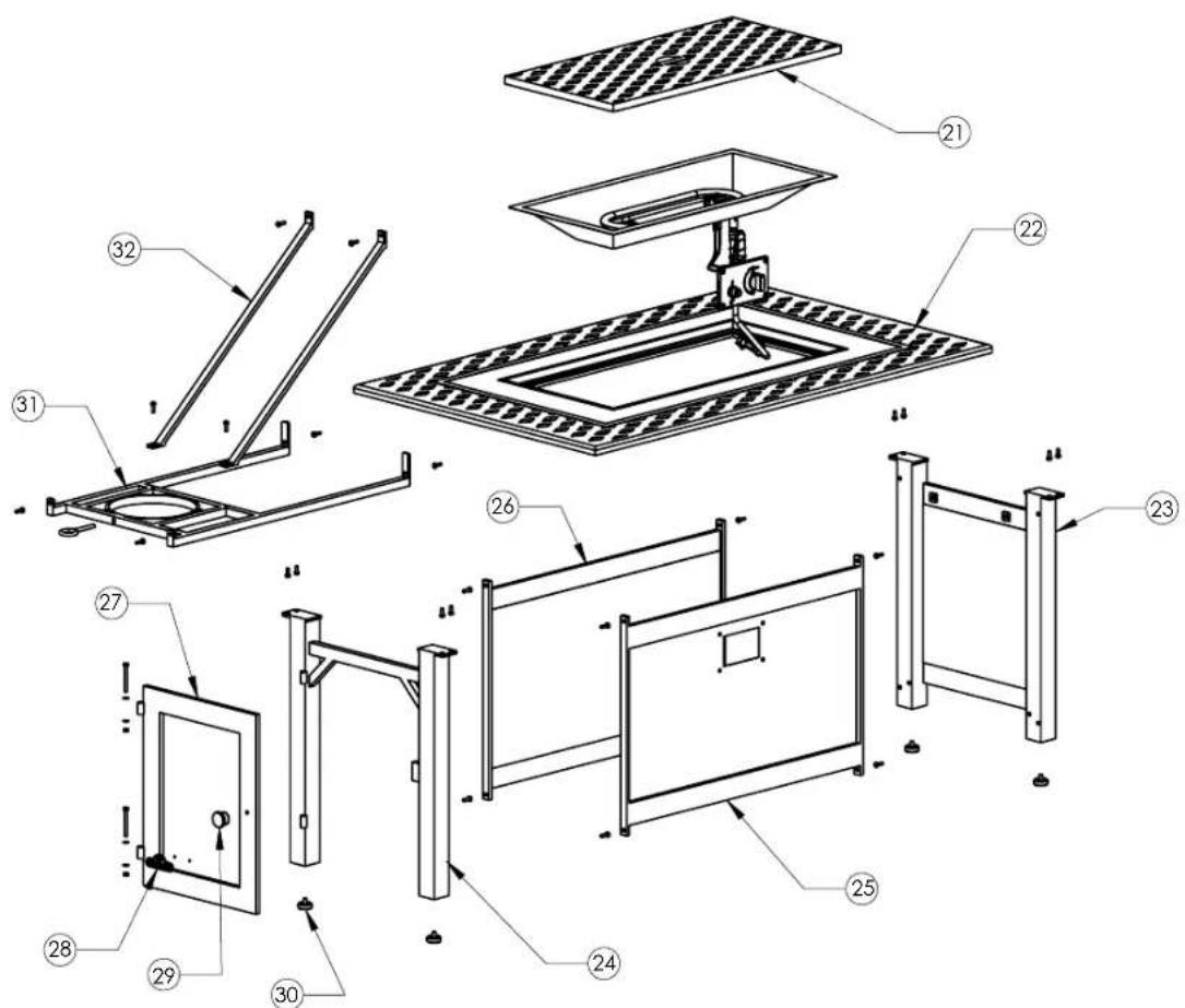 Napoleon VICT1BZ - PARTS DIAGRAM VICT1 - 3