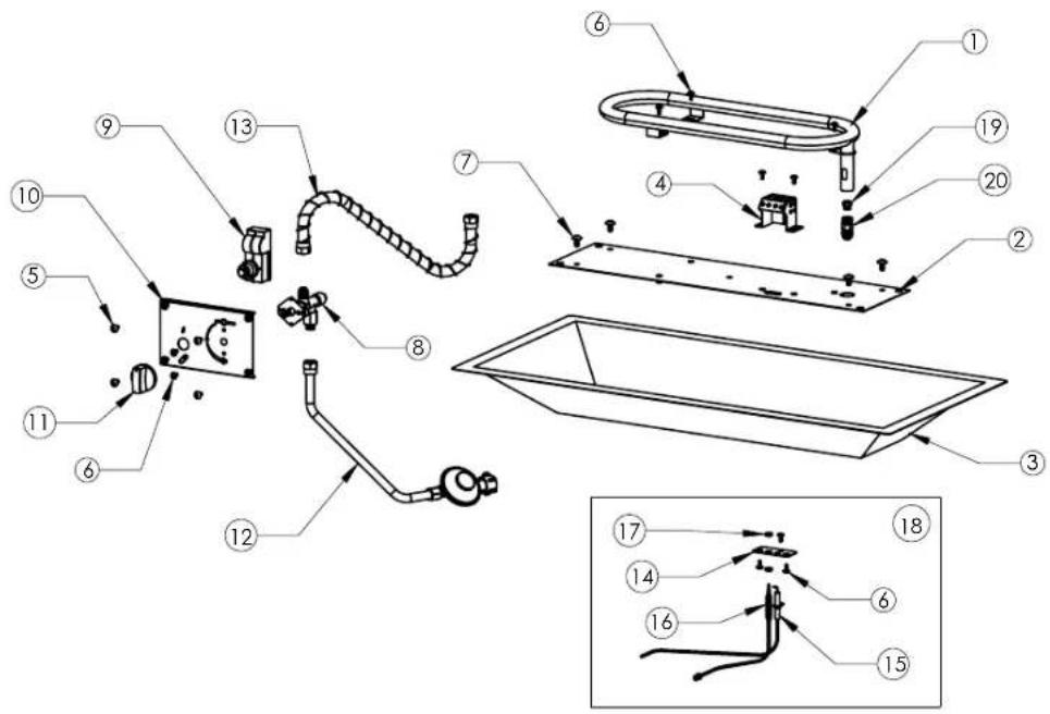 Napoleon VICT1BZ - PARTS DIAGRAM VICT1 - 2