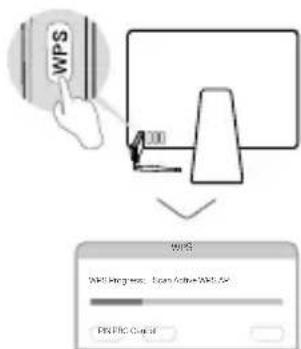 TP-LINK Archer T2U Plus - Optie 2: Via de Wi-Fi Protected Setup (WPS) - 1