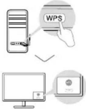 TP-LINK Archer T2U Plus - Option 2: via l'outil WPS - 1