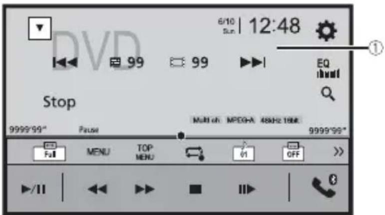 PIONEER AVH3500NEX - Écran de source video 1 - 1