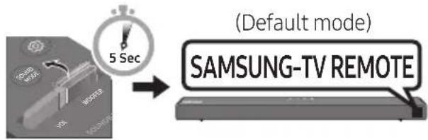 SAMSUNG HWT650 - Adjusting the Soundbar volume with a TV remote control - 4