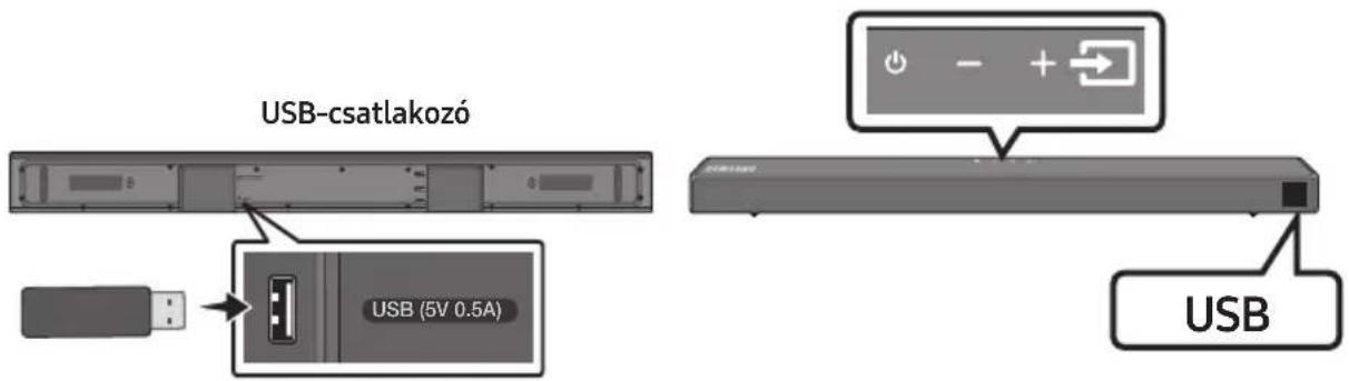 SAMSUNG HWT650 - USB TÁROLÓESZKÖZ CSATLAKOZTATÁSA - 1