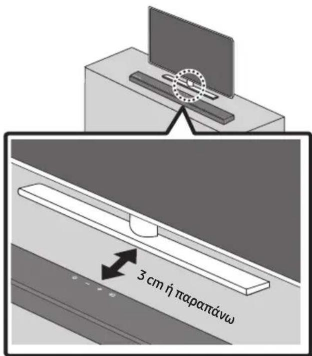 SAMSUNG HWT650 - ΤΟΠΟΘΕΤΗΣΗ ΤΟΥ SOUNDBAR ΣΕ ΒΑΣΗ ΤΗΛΕΟΡΑΣΗΣ - 1