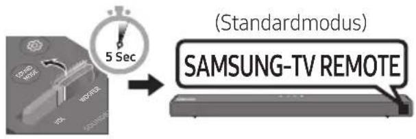 SAMSUNG HWT650 - Anpassen der Soundbar-Lautstärke mit einer TV-Fernbedienung - 4