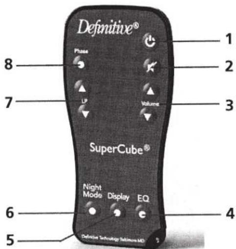 DEFINITIVE TECHNOLOGY SuperCube SC 4000 - Réglages et utilisation du caisson de basse SuperCube - 3
