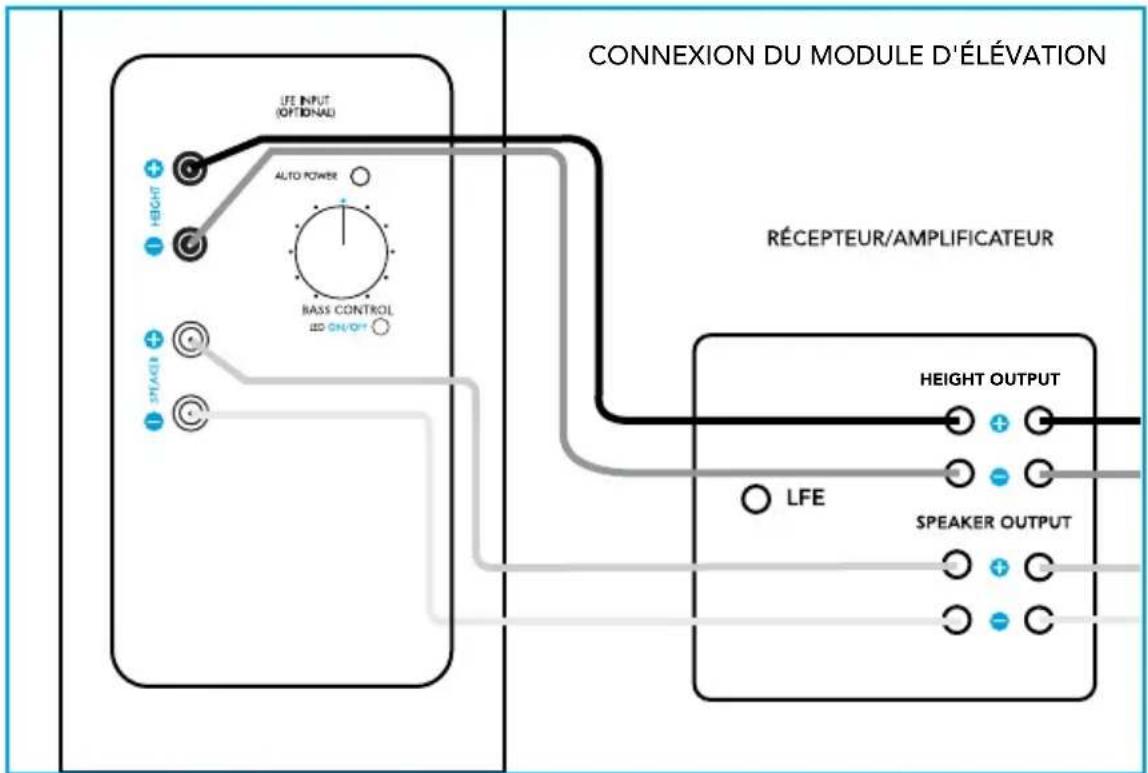 DEFINITIVE TECHNOLOGY A90 - Connexion de votre module d'élévation A90 - 1