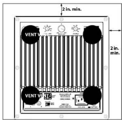 JL Audio Dominion d108 - SPECIAL CONSIDERATIONS FOR BUILT-IN INSTALLATIONS - 1