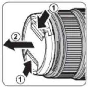 FUJIFILM Fujinon XF 50140mm f2.8 R LM OIS WR - Abnehmen der Objektivdeckel - 1