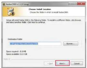 NAD D3045 - INSTALLATION DE FOOBAR2000 POUR WINDOWS - 4