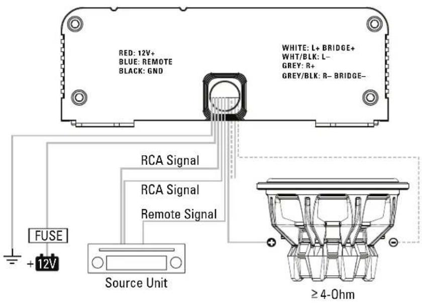 MTX Audio Thunder Sports MUD100.2 - WIRING DIAGRAM - 1