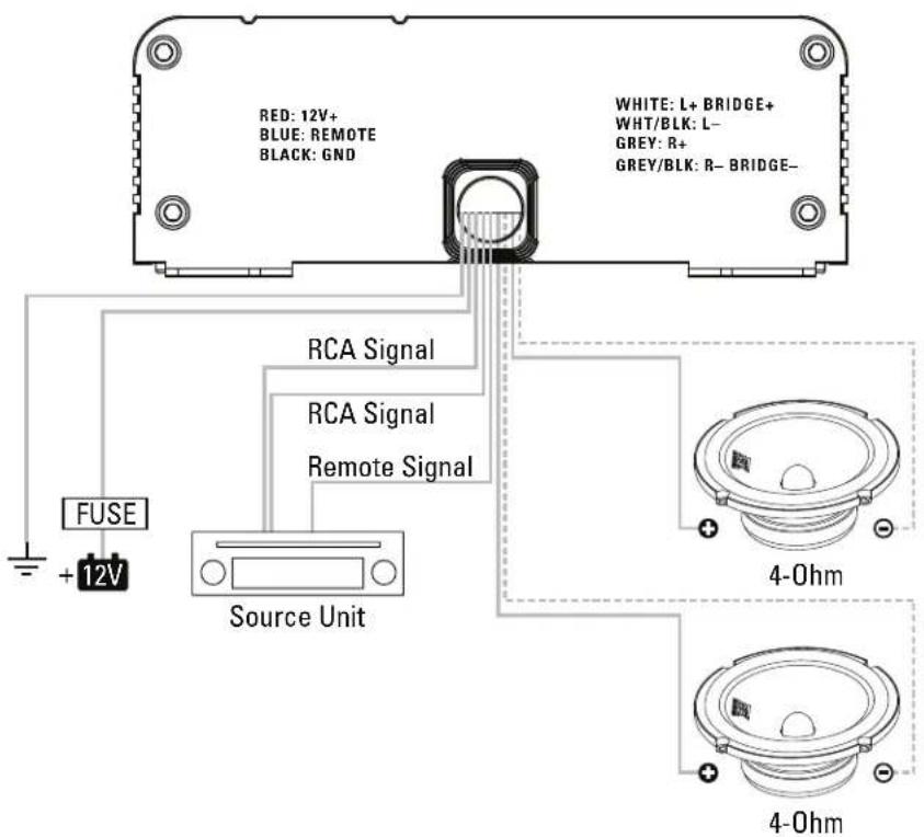 MTX Audio Thunder Sports MUD100.2 - WIRING DIAGRAM - 1